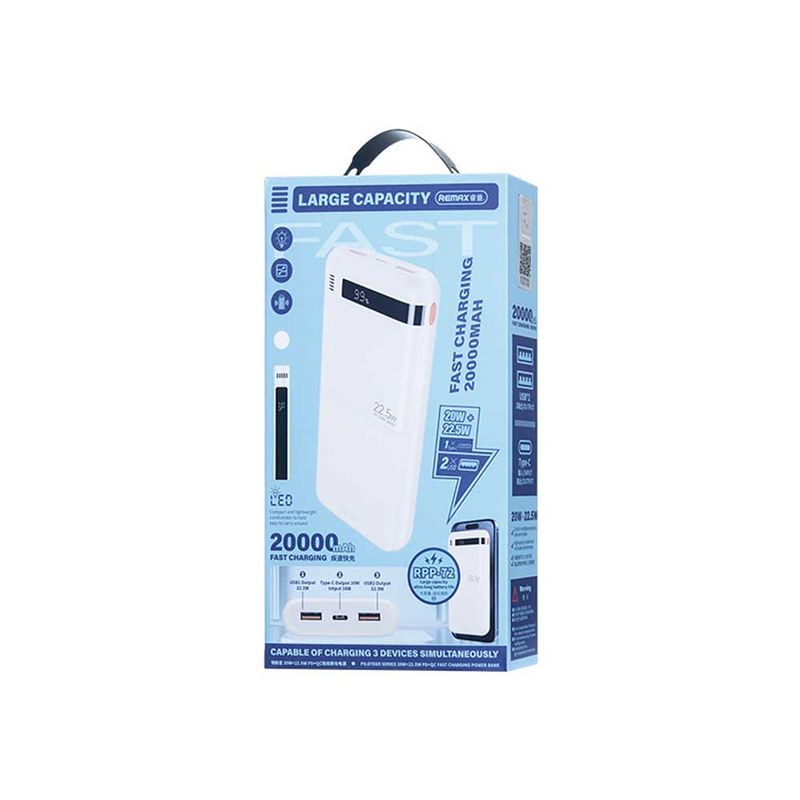 REMAX - Power Bank Remax RPP-72  Color Negro