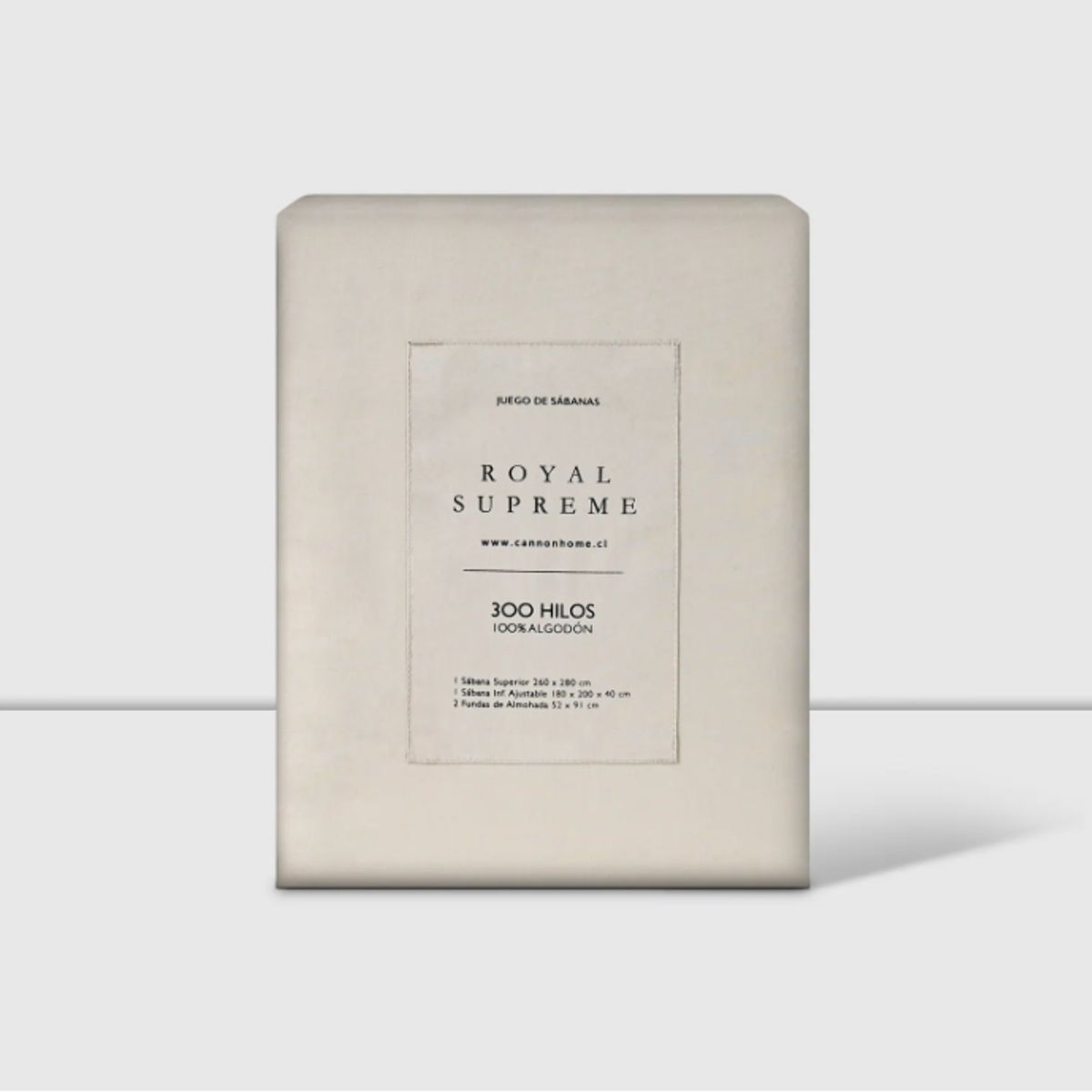 CANNON - Sabana 1.5 Plaza 300 Hilos Cannon 100 % Algodón SAND