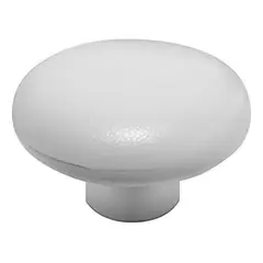 DVP - Perilla Plástica 32mm Con Tornillos Blanco 90 Un