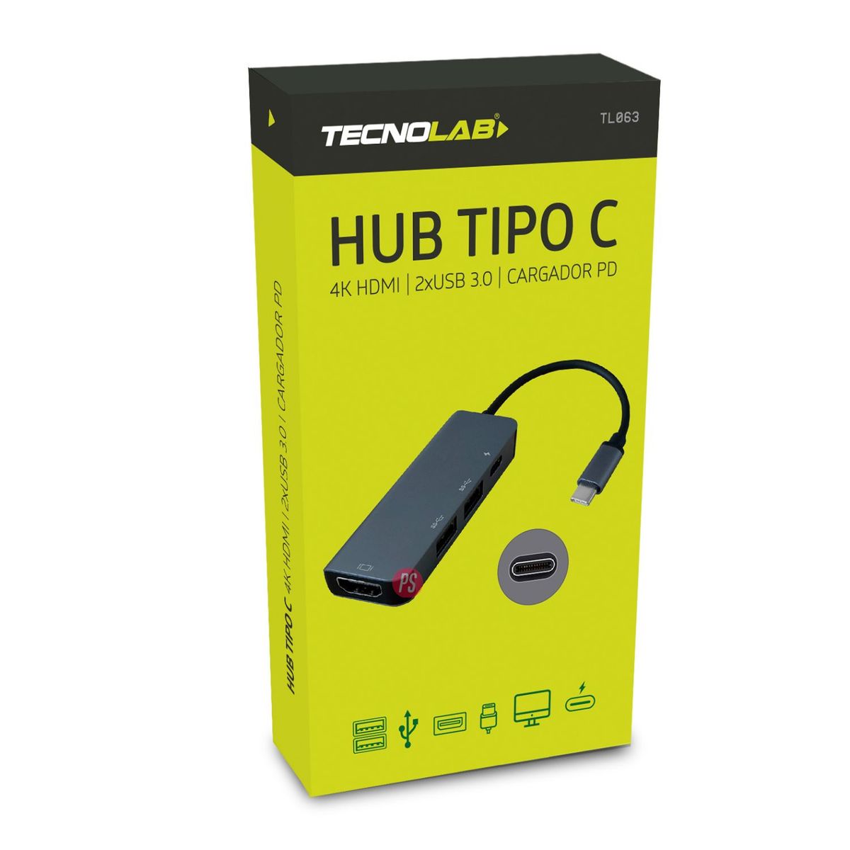 TECNOLAB - HUB Tipo C A HDMI 4K - PS