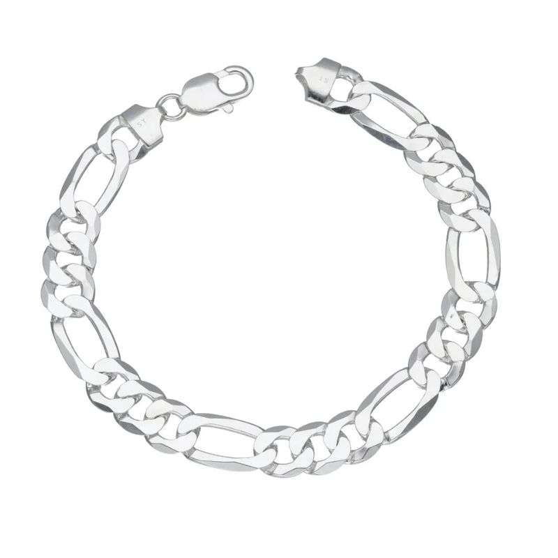 GENERICO - Pulsera Hombre Diseño Cartier Ancha 10mm Plata 925