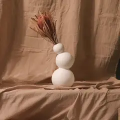 RE DECORA - Jarrón Decorativo Snow