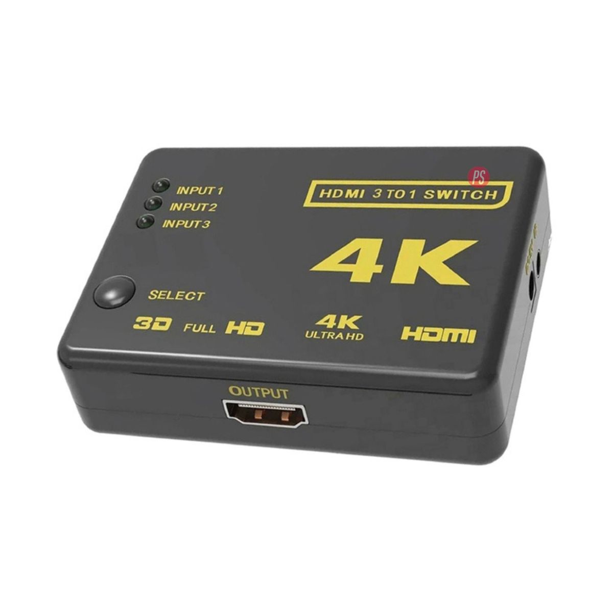 TECNOLAB - Switch 4K Hdmi 3 En 1 Con Control Remoto - PS