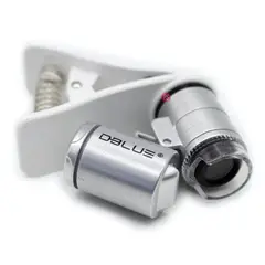DBLUE - Microscopio 60x Celular Con Luz Uv Y Clip - Ps