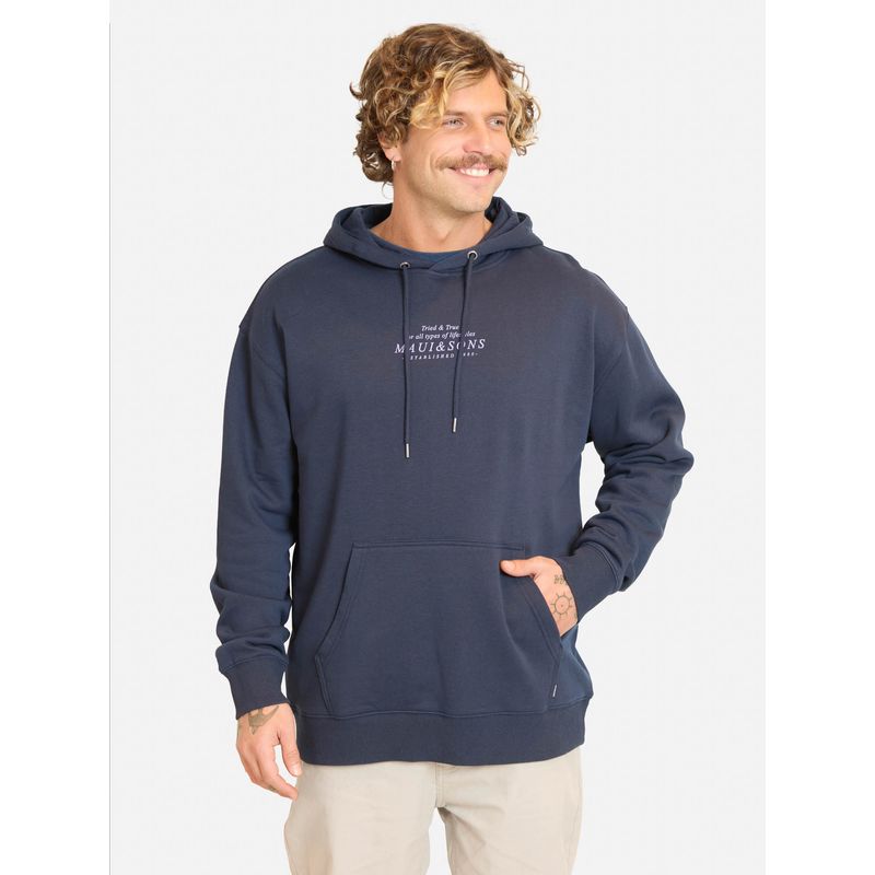 MAUI AND SONS - Poleron Canguro Tropikai Azul Hombre Maui And Sons - Azul