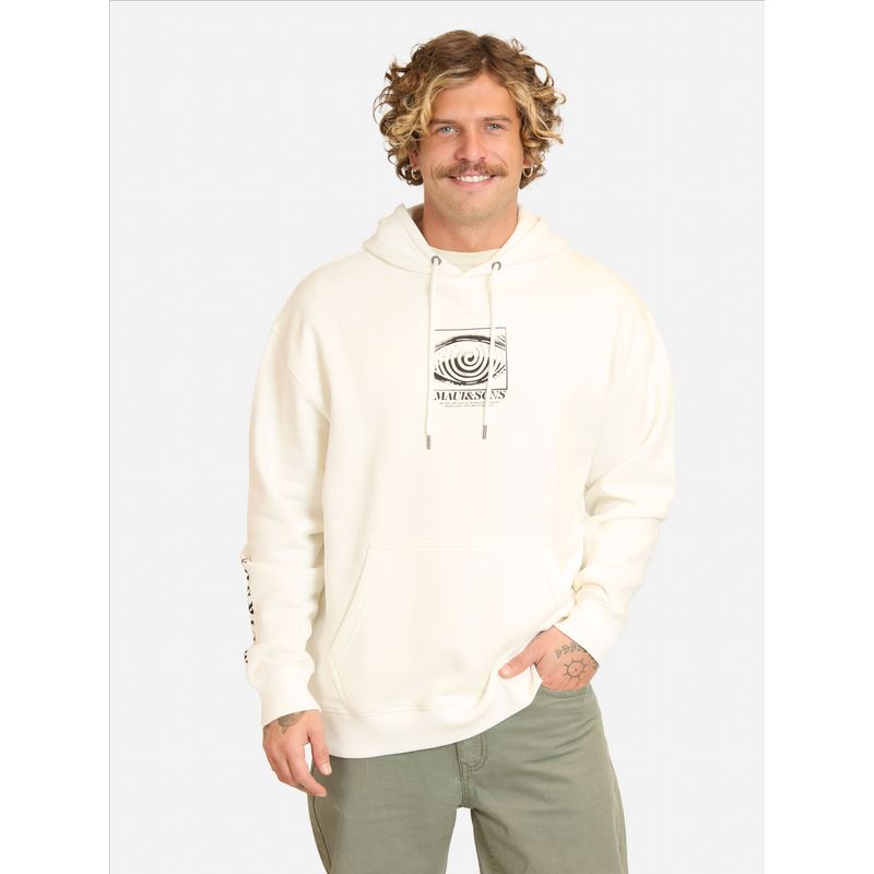 MAUI AND SONS - Poleron Canguro Soloria Blanco Hombre Maui And Sons - Blanco