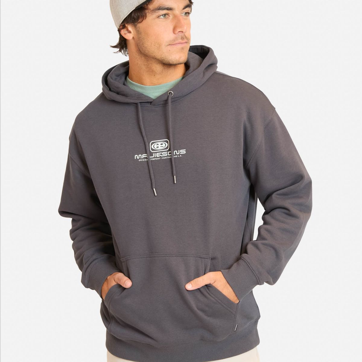 MAUI AND SONS - Poleron Canguro Driftana Gris Hombre Maui And Sons - Gris