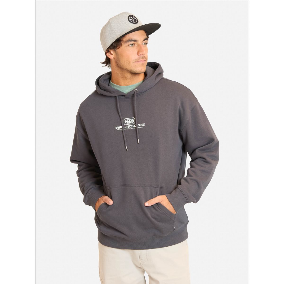 MAUI AND SONS - Poleron Canguro Driftana Gris Hombre Maui And Sons - Gris