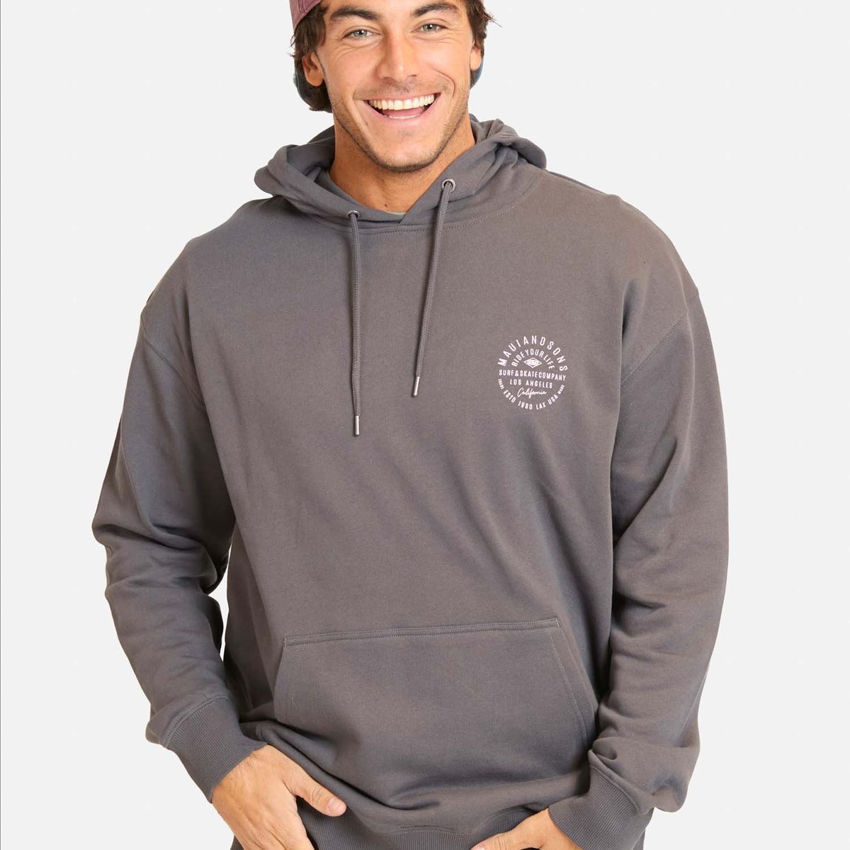 MAUI AND SONS - Poleron Canguro Sunomia Gris Hombre Maui And Sons - Gris