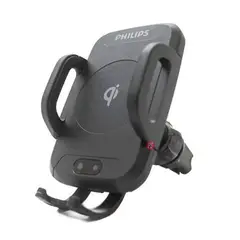 PHILIPS - Soporte Celular Automóvil Con Cargador Qi DLP9315 - PS