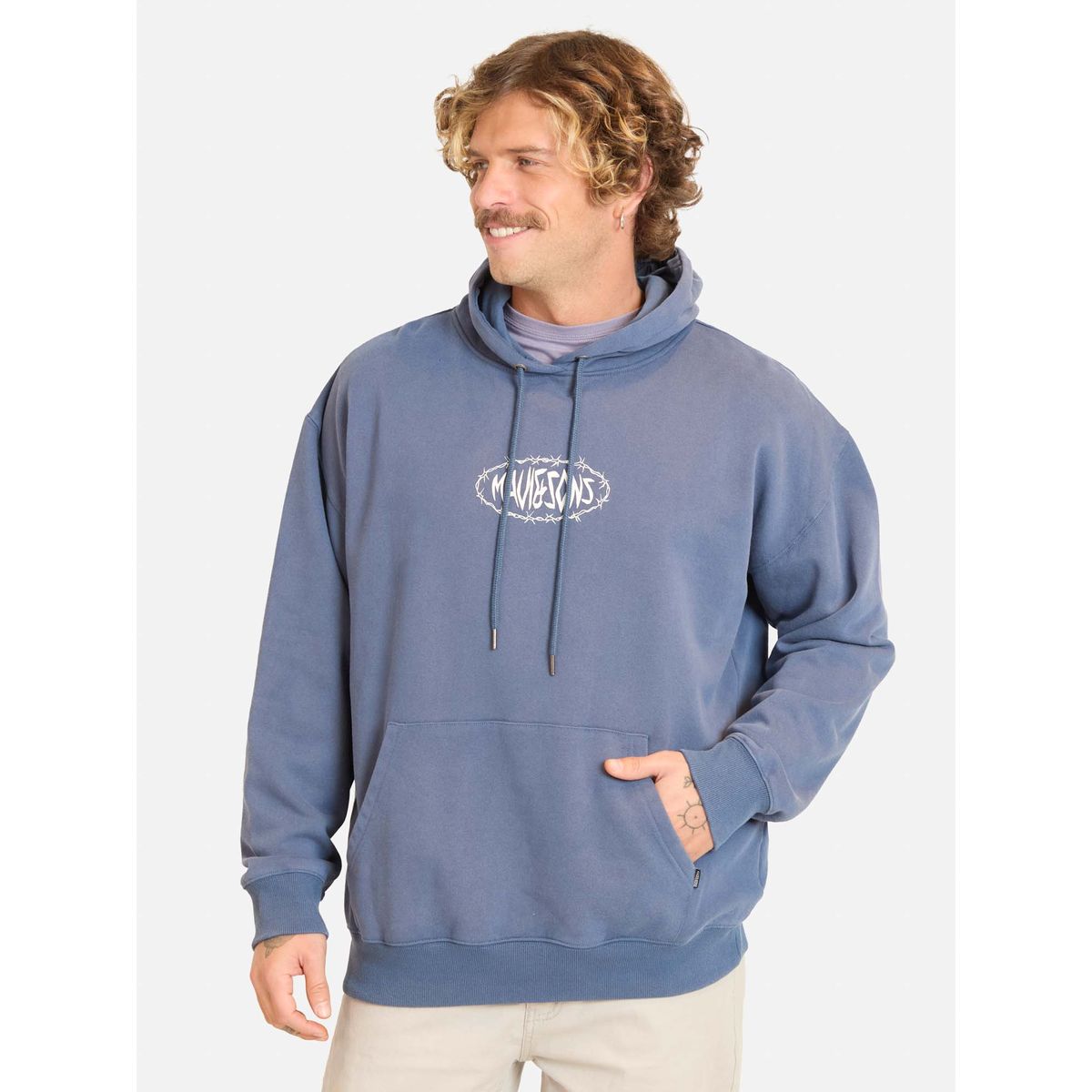 MAUI AND SONS - Poleron Canguro Waviana Azul Hombre Maui And Sons - Azul