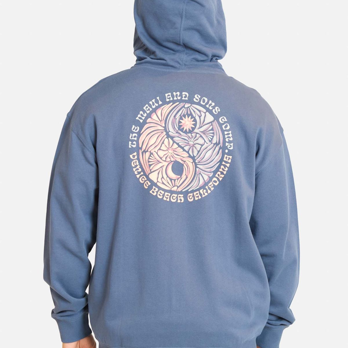 MAUI AND SONS - Poleron FZ Flowbay Azul Hombre Maui And Sons