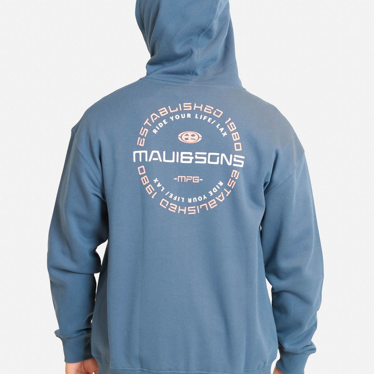 MAUI AND SONS - Poleron FZ Brisa Azul Hombre Maui And Sons