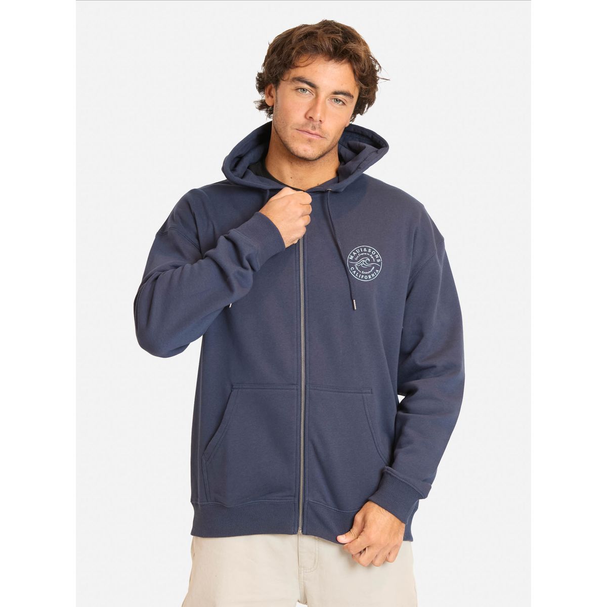 MAUI AND SONS - Poleron FZ Marea Azul Hombre Maui And Sons - Azul