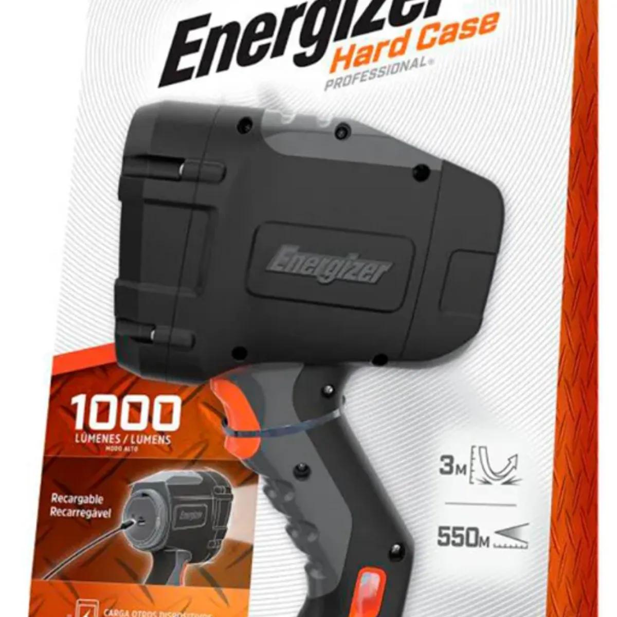 ENERGIZER - Foco Energizer Hard Case Recargable 1000 Lumens