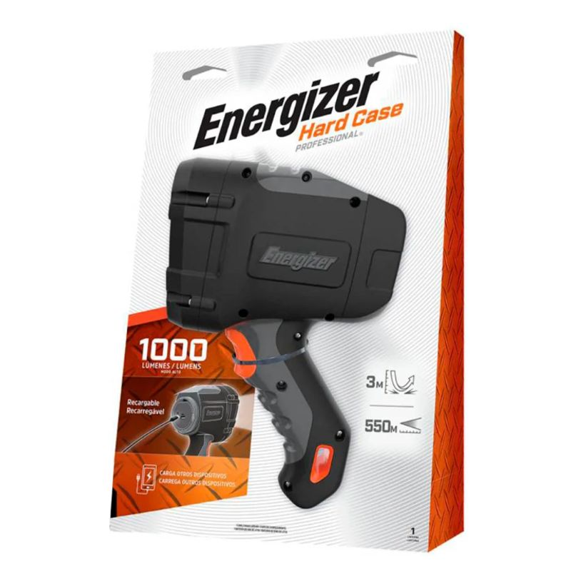 ENERGIZER - Foco Energizer Hard Case Recargable 1000 Lumens