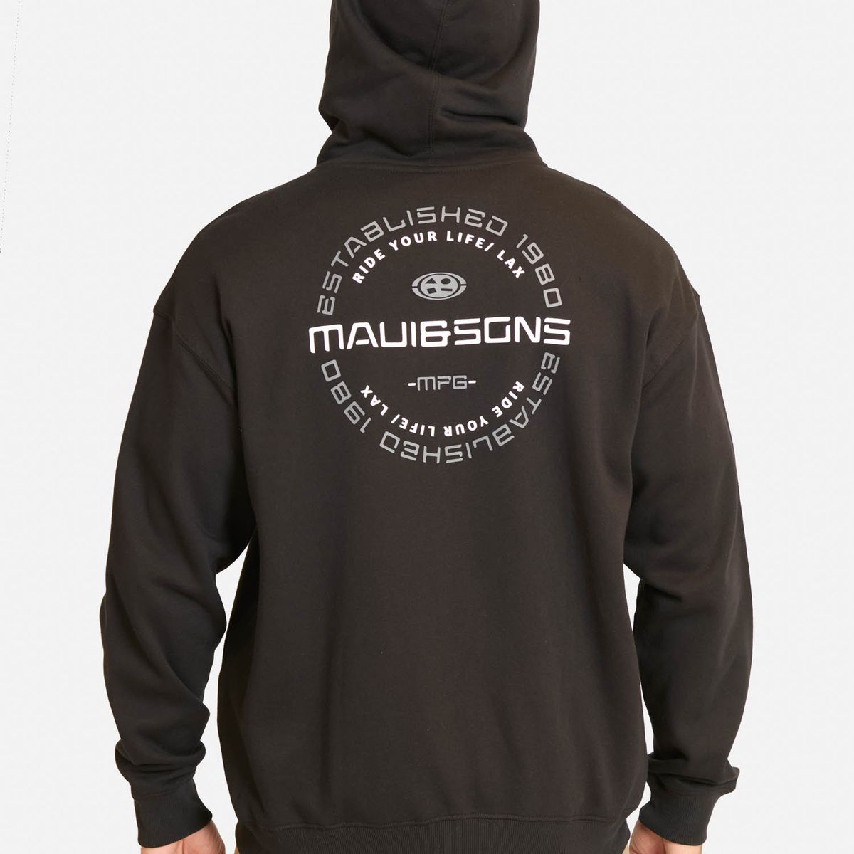 MAUI AND SONS - Poleron FZ Brisa Negro Hombre Maui And Sons - Negro