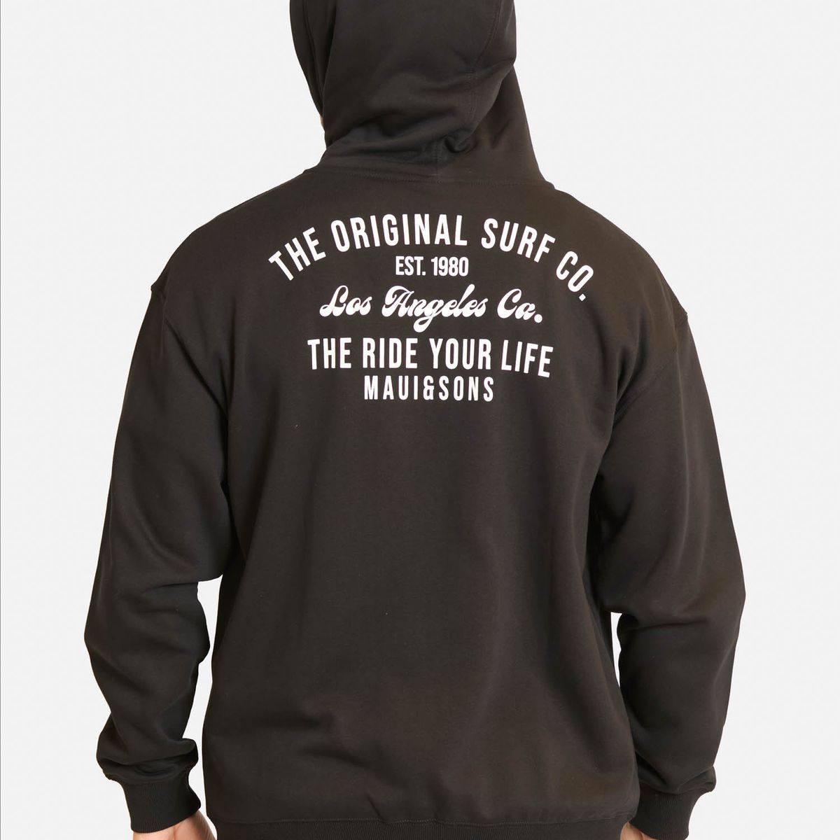 MAUI AND SONS - Poleron FZ Brisaria Negro Hombre Maui And Sons - Negro