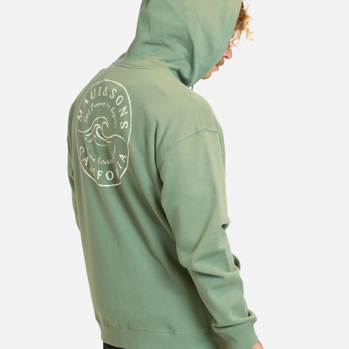 MAUI AND SONS - Poleron FZ Marea Verde Hombre Maui And Sons - Verde