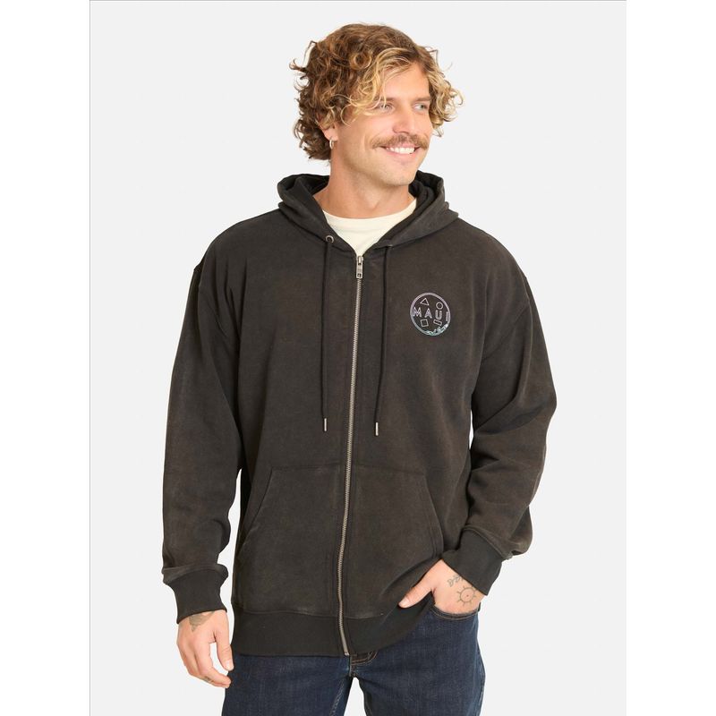 MAUI AND SONS - Poleron FZ Mauikore Negro Hombre Maui And Sons - Negro