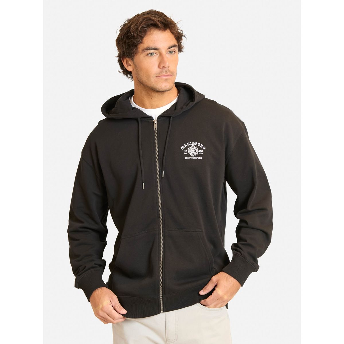 MAUI AND SONS - Poleron FZ Neptica Negro Hombre Maui And Sons - Negro