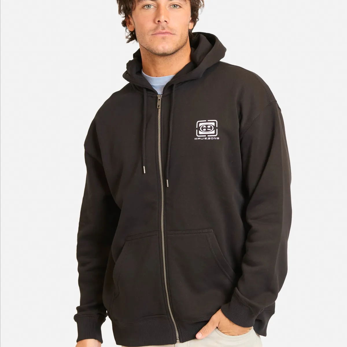 MAUI AND SONS - Poleron FZ Tropiluz Negro Hombre Maui And Sons - Negro