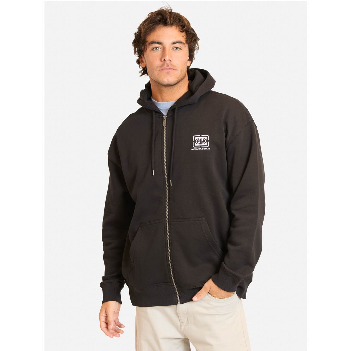 MAUI AND SONS - Poleron FZ Tropiluz Negro Hombre Maui And Sons - Negro