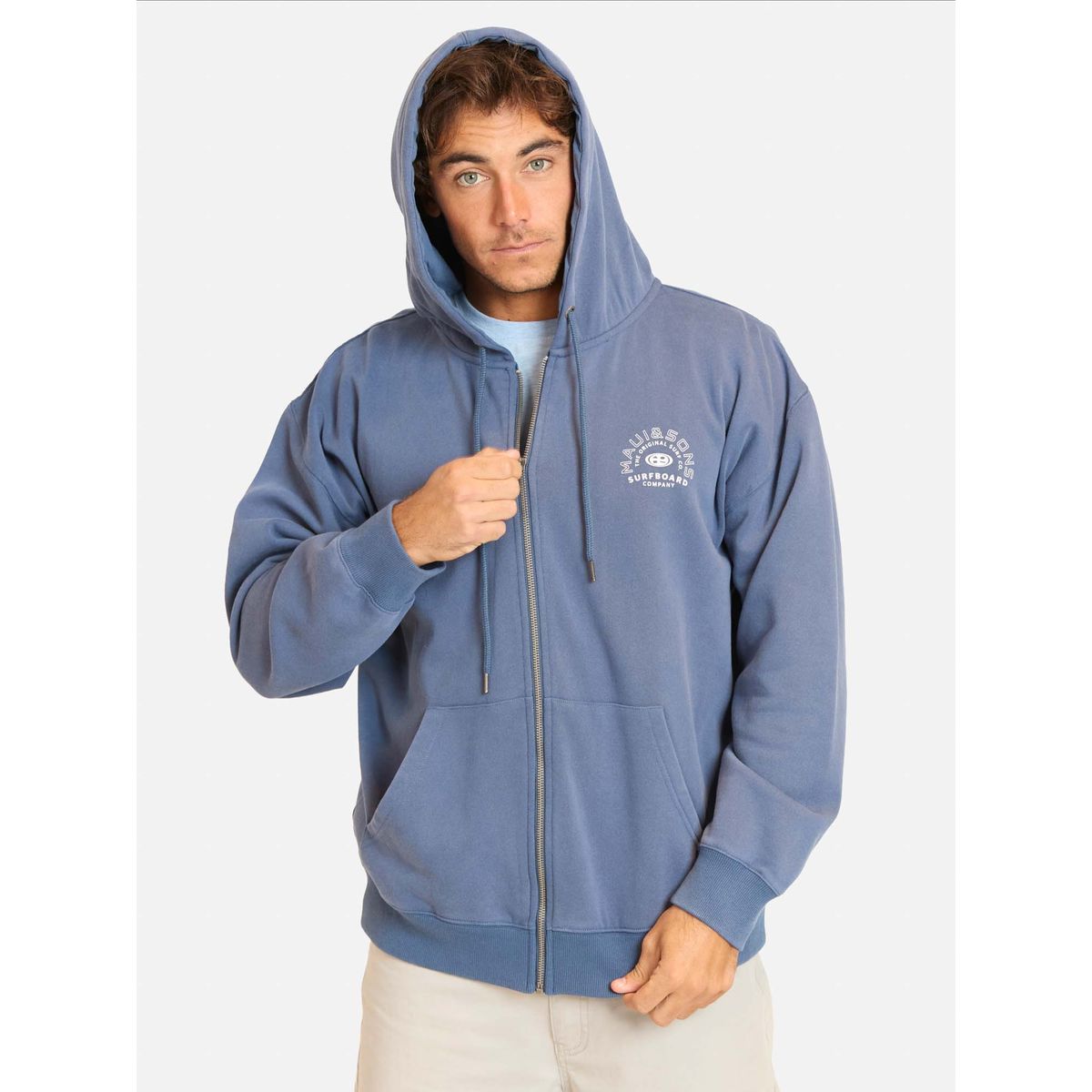 MAUI AND SONS - Poleron FZ Salitrex Azul Hombre Maui And Sons - Azul