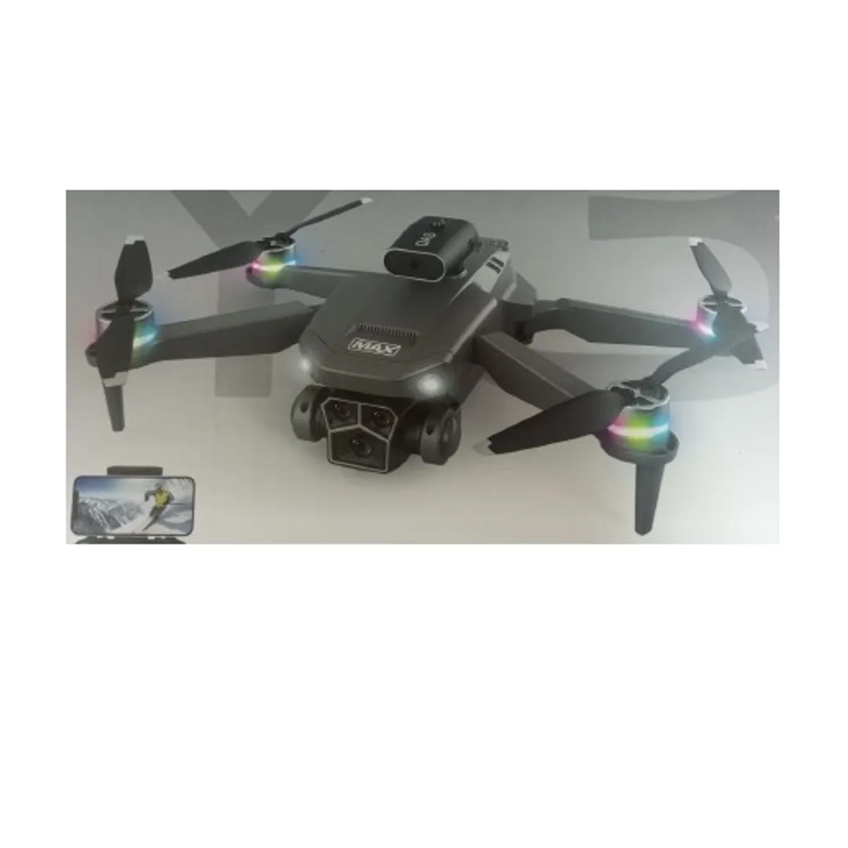GENERICO - Drone Y3 ULTRA brushless 1 bateria 3.7V 1800mha 24x17x5 cm