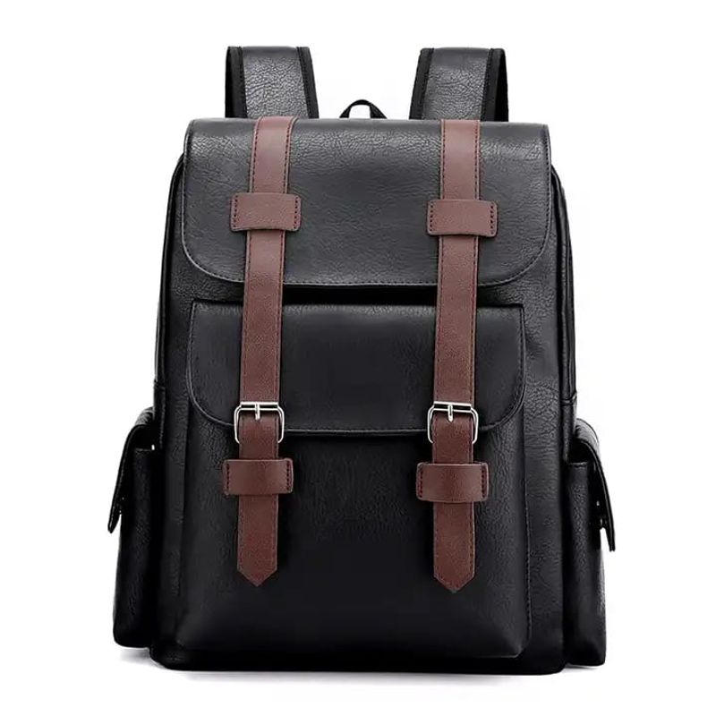 GENERICO - Mochila Urbana Ecocuero Estilo Coreano Cuero Pu