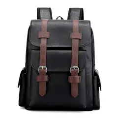 GENERICO - Mochila Urbana Ecocuero Estilo Coreano Cuero Pu