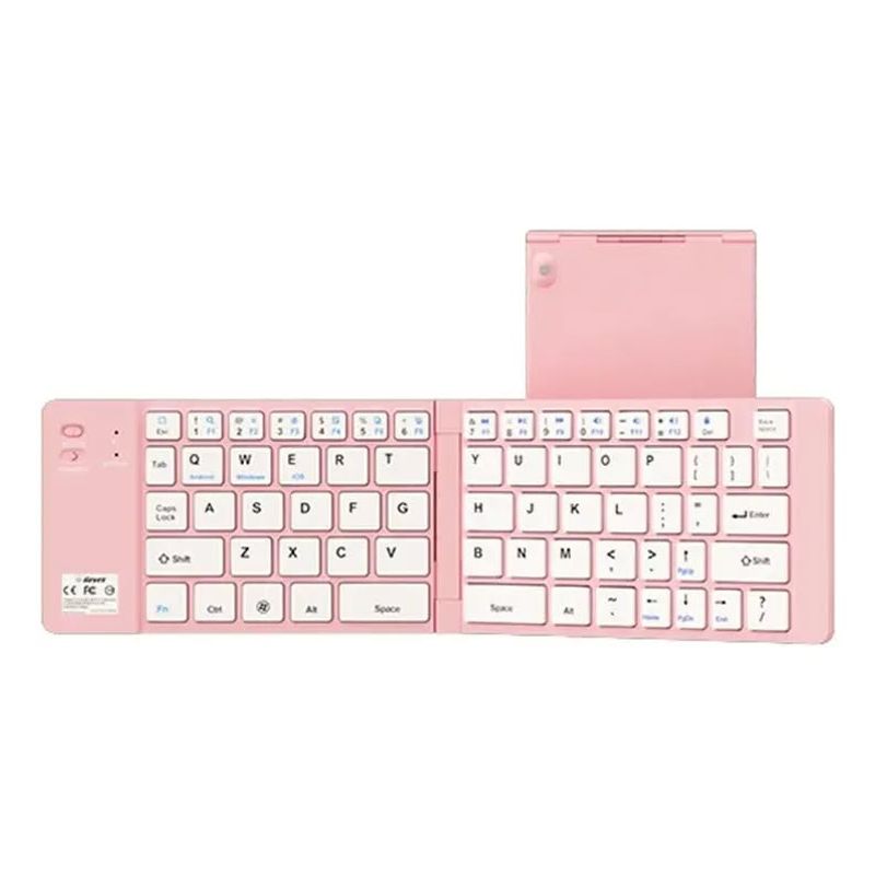 GENERICO - Mini teclado bluetooth plegable meidimake 9.2cm x 29.5cm  ( ROSA )