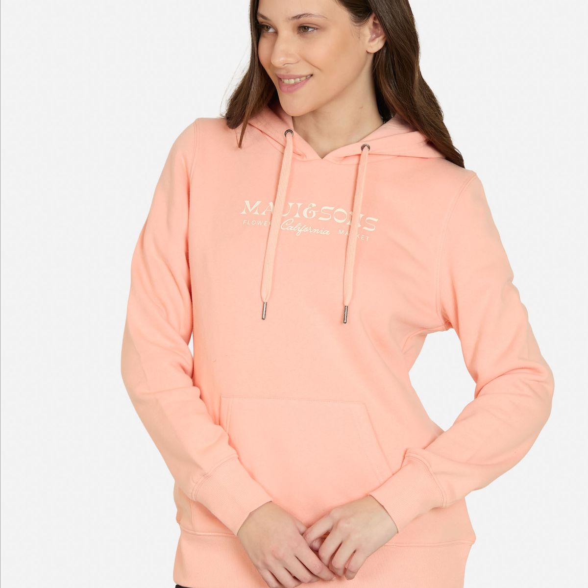 MAUI AND SONS - Poleron Canguro Chillaxa Rosado Mujer Maui And Sons - Rosa