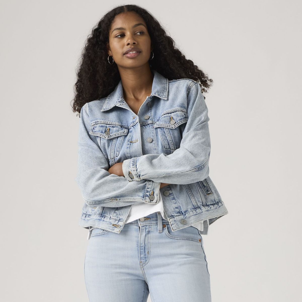 LEVIS - Chaqueta Mujer Original Trucker Celeste Levis