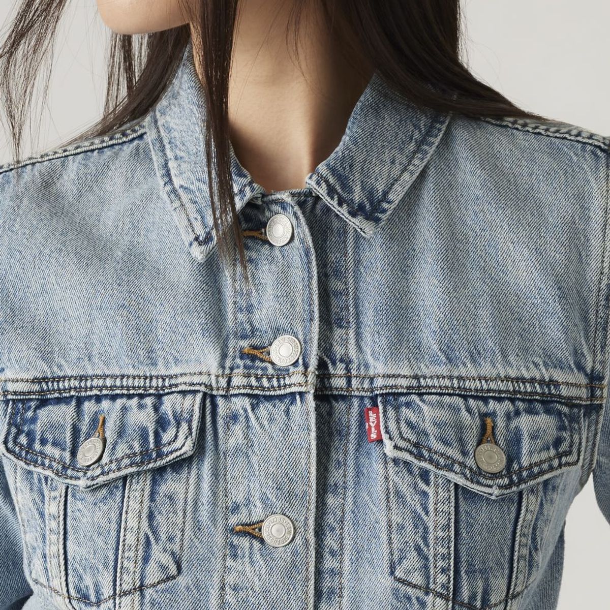 LEVIS - Chaqueta Mujer Original Trucker Celeste Levis