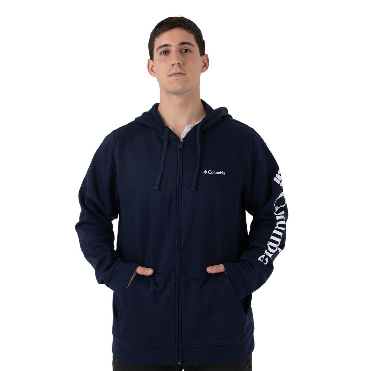 COLUMBIA - Polerón Hombre Beaumount Full Zip Azul COLUMBIA