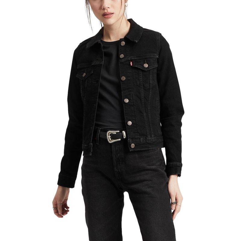LEVIS - Chaqueta Mujer Original Trucker Negro Levis