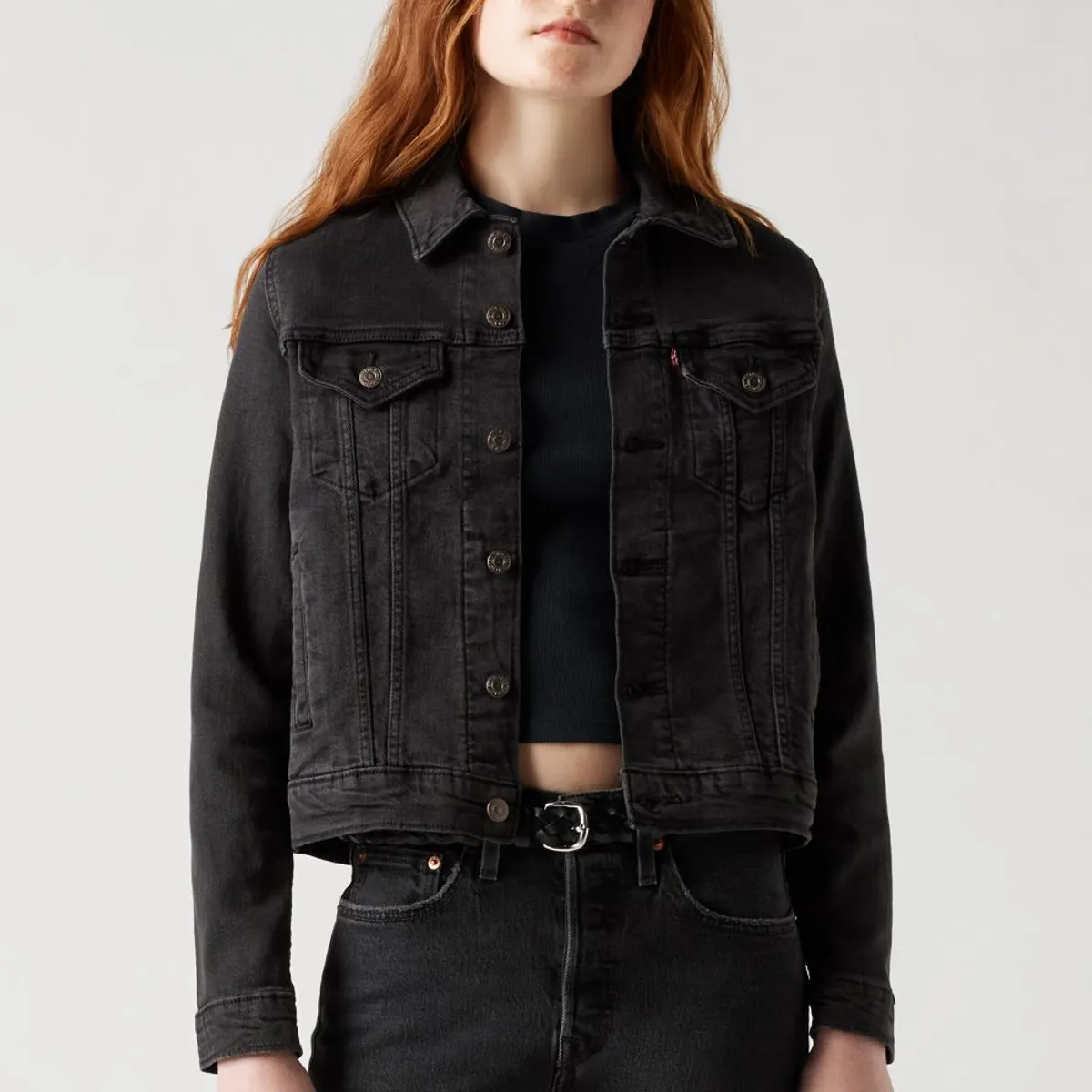 LEVIS - Chaqueta Mujer Original Trucker Negro Levis