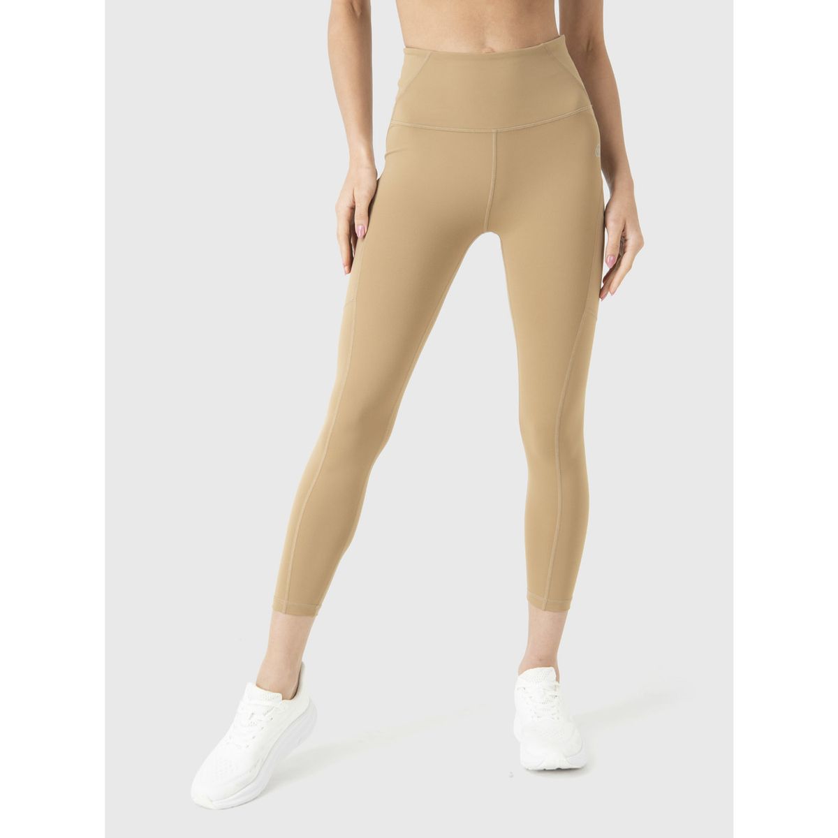 BSOUL - Calza Deportiva Mujer Pocket Ankle Legg Café Claro BSOUL