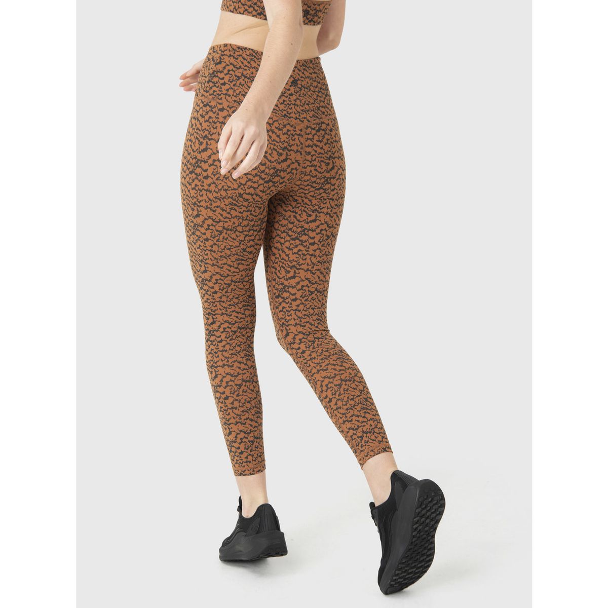 BSOUL - Calza Deportiva Mujer Hr Ankle Leg Eva Café BSOUL