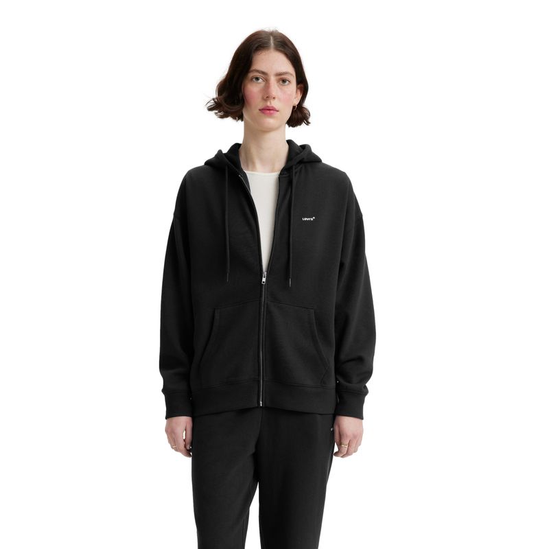 LEVIS - Polerón Mujer Everyday Zip Hoodie Negro Levis