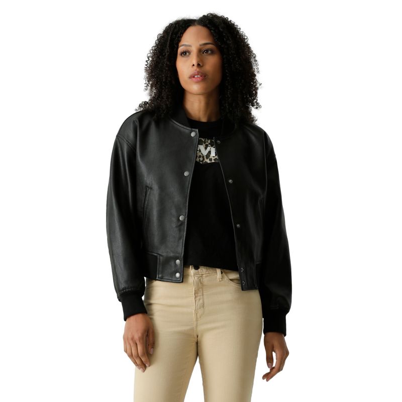 LEVIS - Chaqueta Mujer Cropped Bomber Negro Levis
