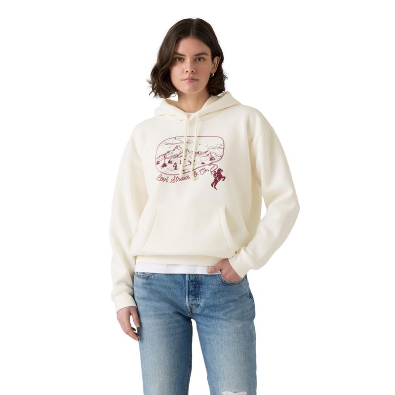 LEVIS - Polerón Mujer Graphic Everyday Blanco Levis