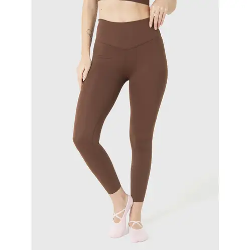 BSOUL - Calza Deportiva Mujer Hr Ankle Leg Emma Café Oscuro