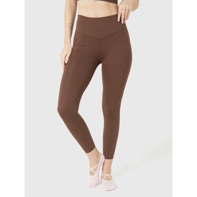 BSOUL - Calza Deportiva Mujer Hr Ankle Leg Emma Café Oscuro BSOUL
