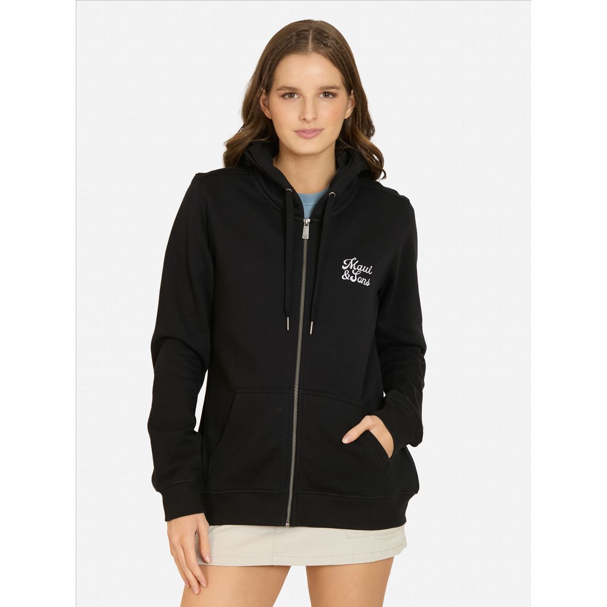 MAUI AND SONS - Poleron FZ Mistikai Negro Mujer Maui And Sons - Negro