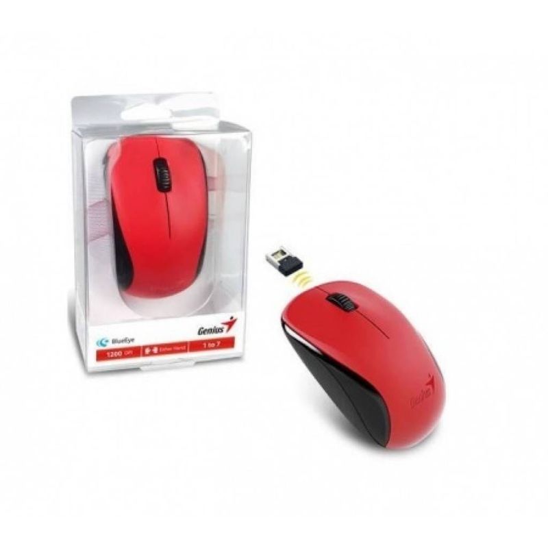 GENIUS - MOUSE INALAMBRICO GENIUS NX-7005 ROJO