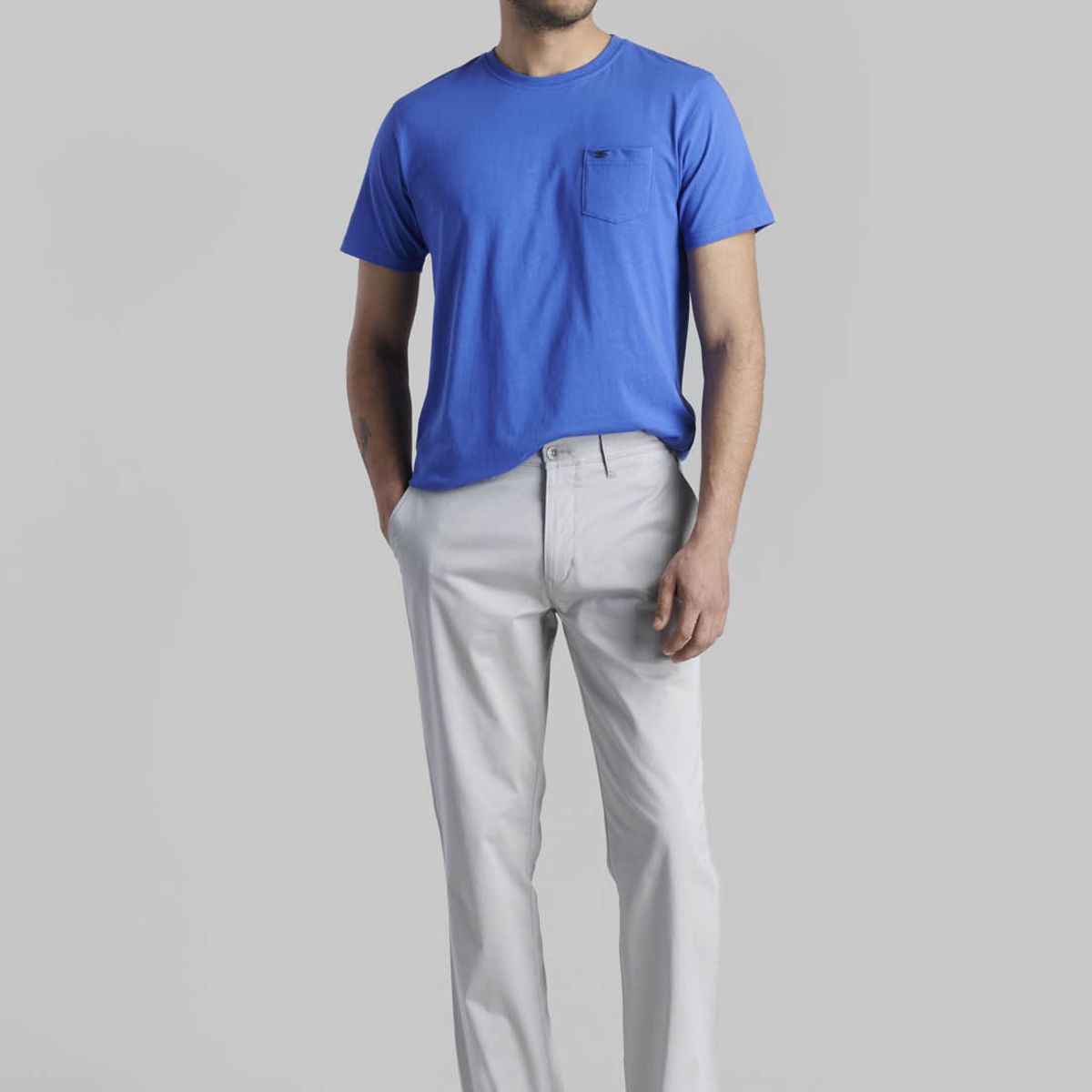 FEROUCH - Pantalón Twill Without Pleats L/33 Business Grafito Ferouch