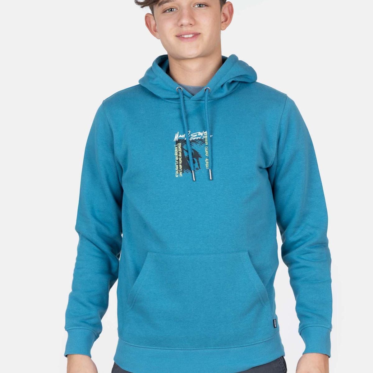 MAUI AND SONS - Poleron Canguro Vireya Celeste Infantil Maui And Sons - Celeste