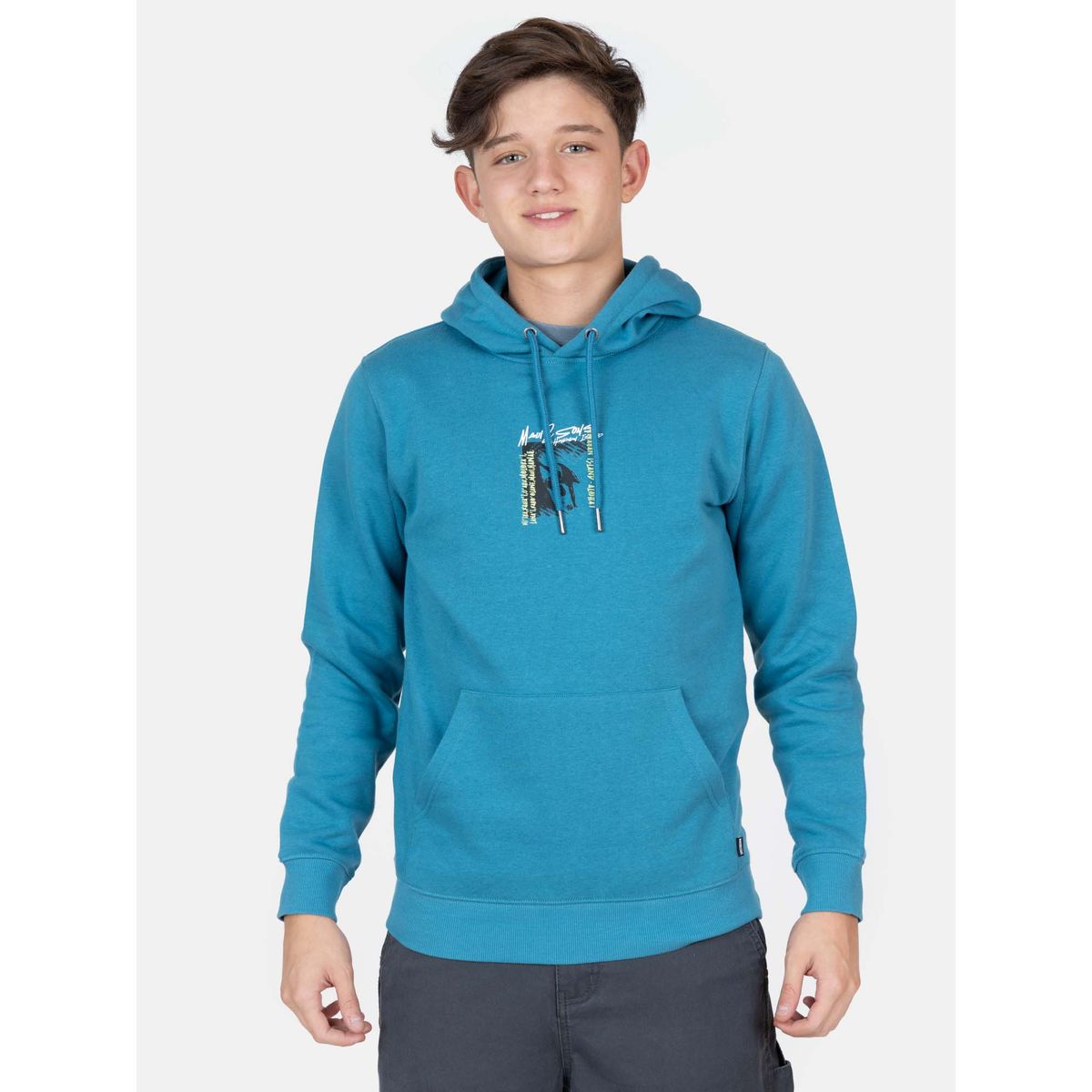 MAUI AND SONS - Poleron Canguro Vireya Celeste Infantil Maui And Sons - Celeste